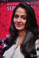 Anushka at Rudramadevi Movie Release Date Press Meet